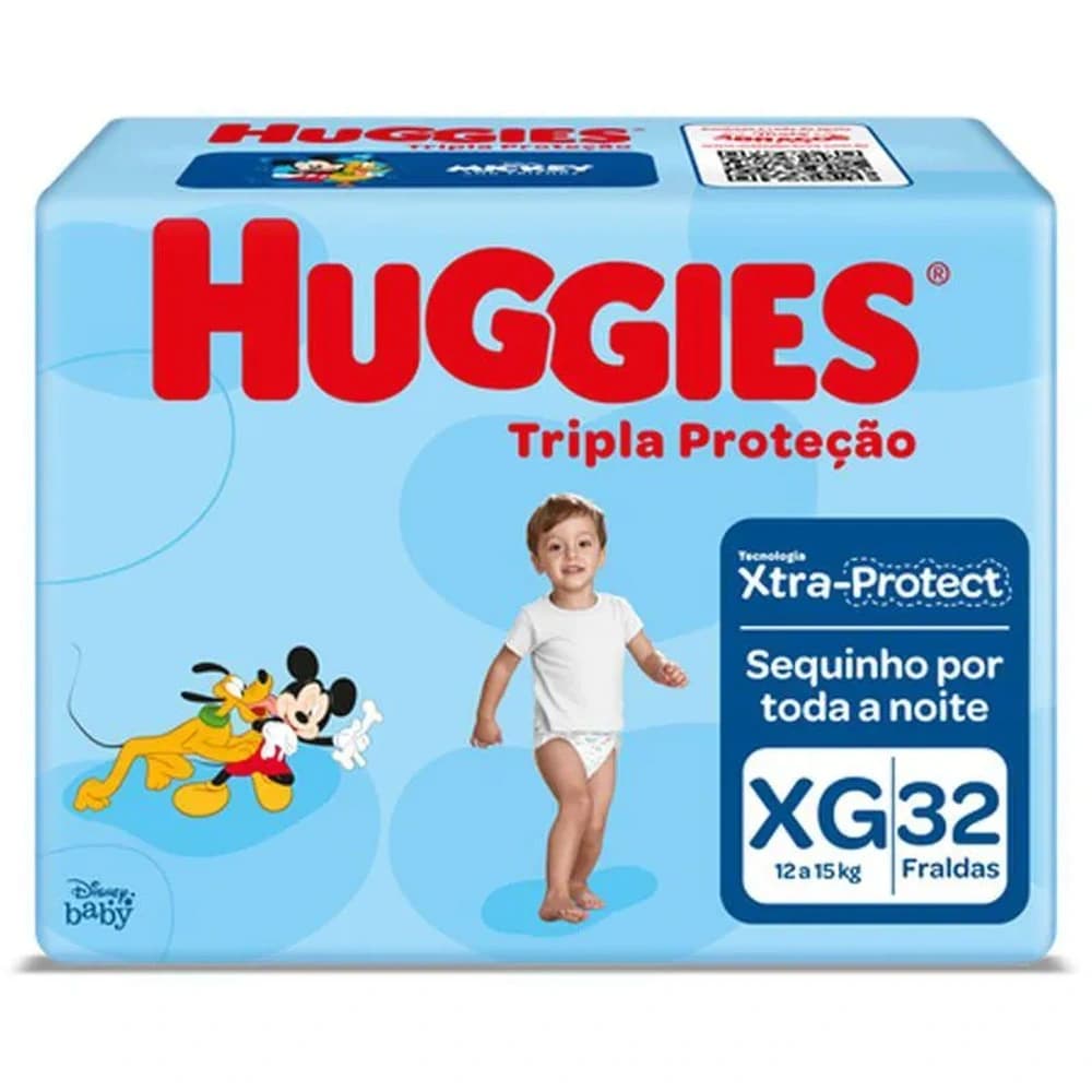 Huggies Fralda Huggies Tripla Proteção XG 32 unidades