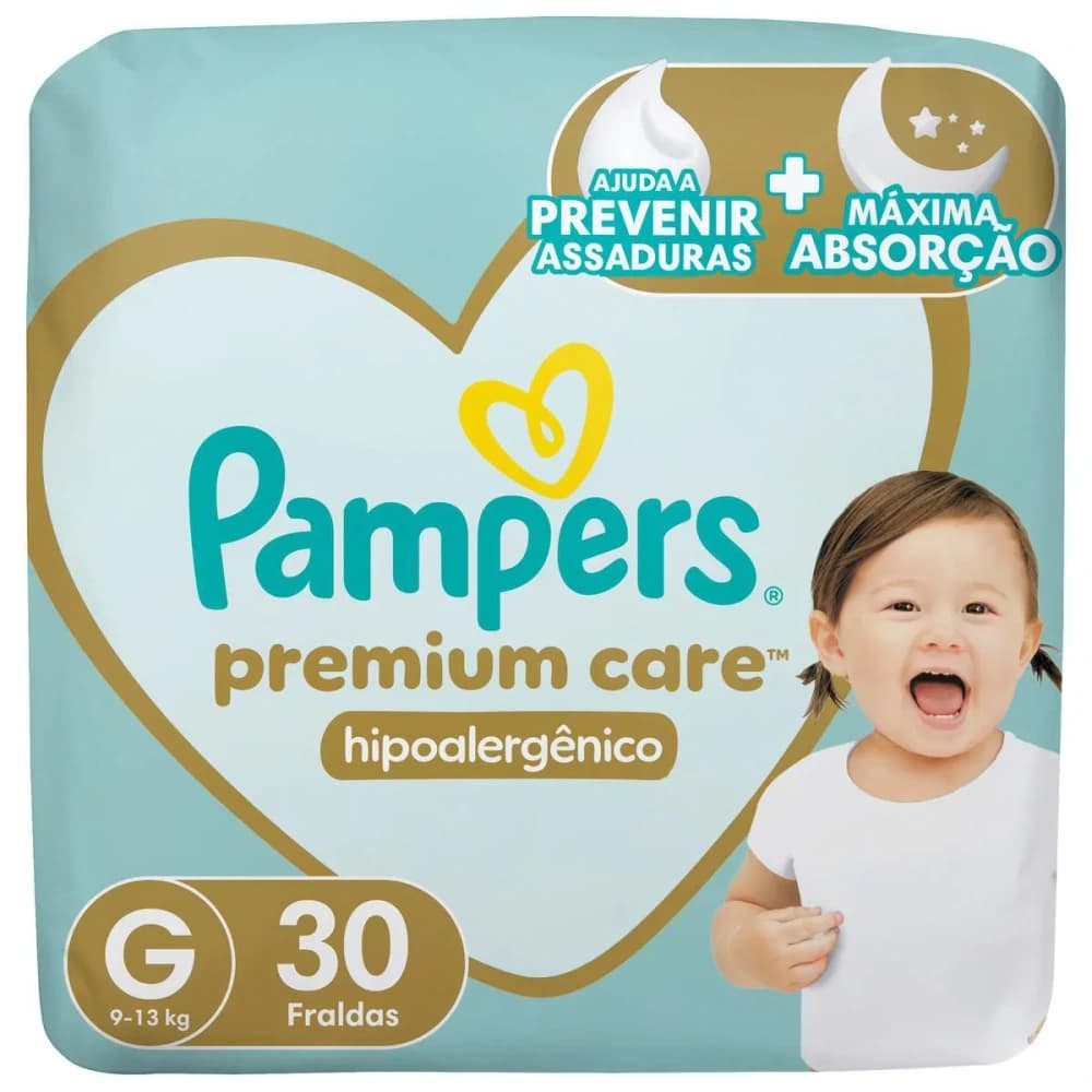Pampers Fralda Premium Care Tamanho G 30 unidades