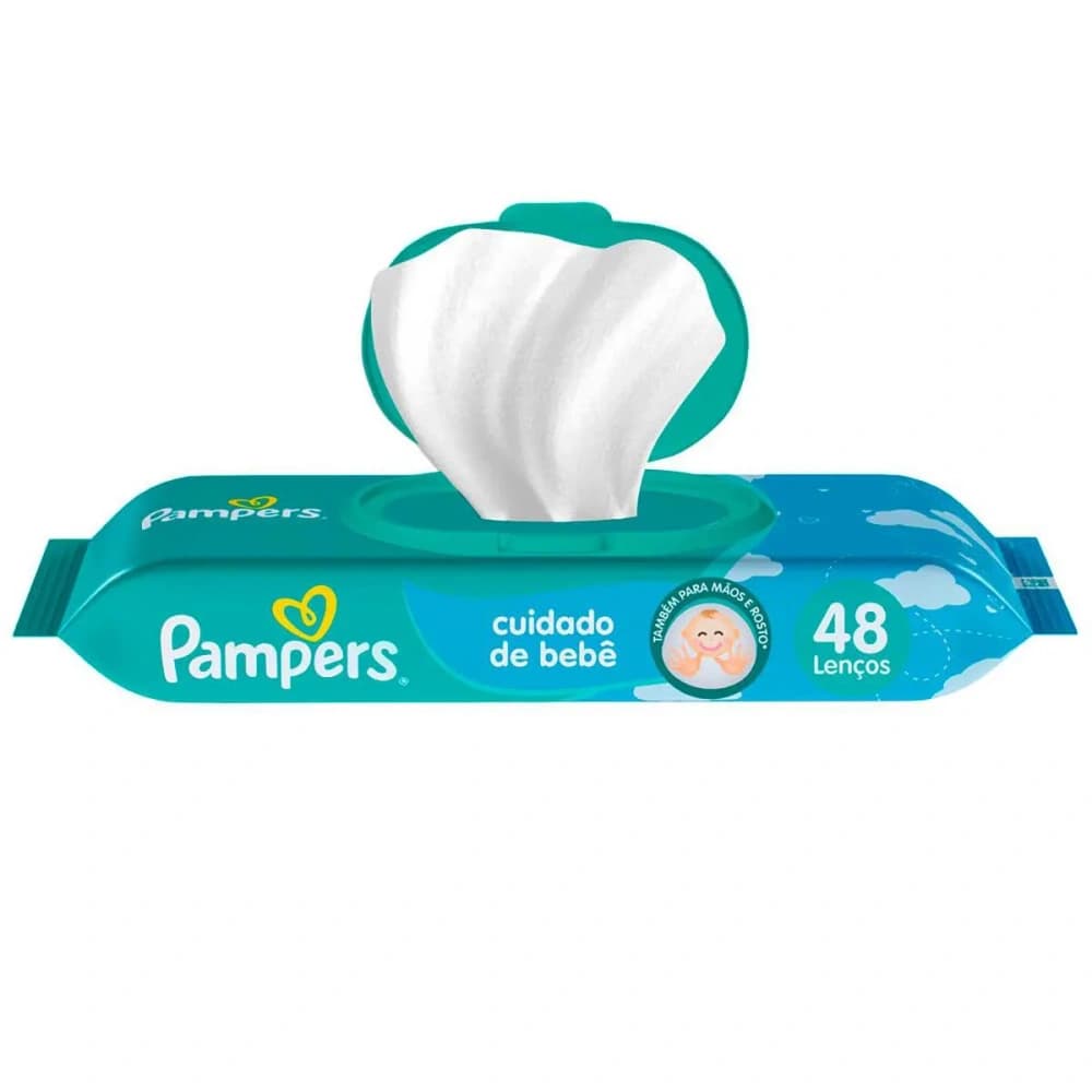 Pampers Lenços Umedecidos Cheirinho de Bebê 48 unidades