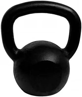 Kettlebell Laizen de ferro fundido preto de 12 kg