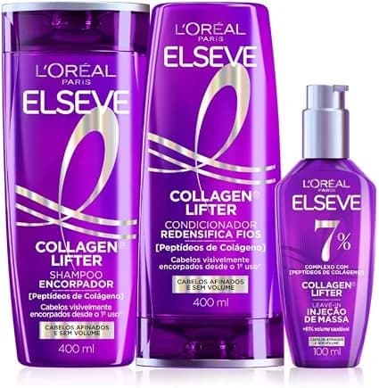 Elseve Collagen Lifter kit shampoo condicionador e sérum
