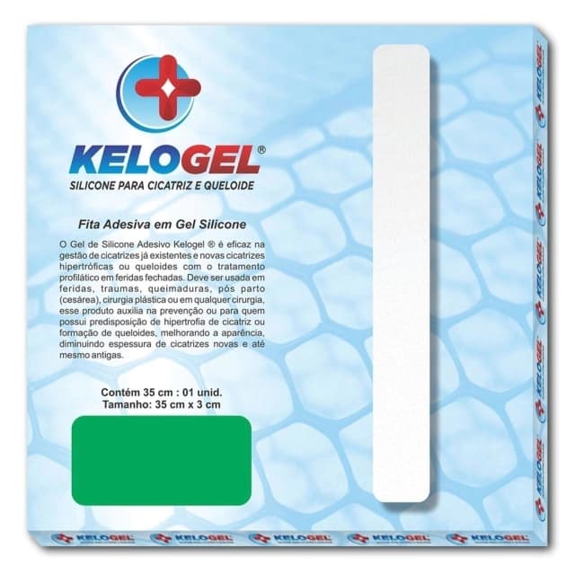 Fita de silicone para cicatriz Kelogel 35 x 3 cm