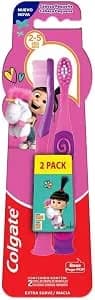Colgate Smiles escova dental infantil Agnes e Fluffy com 2 unidades