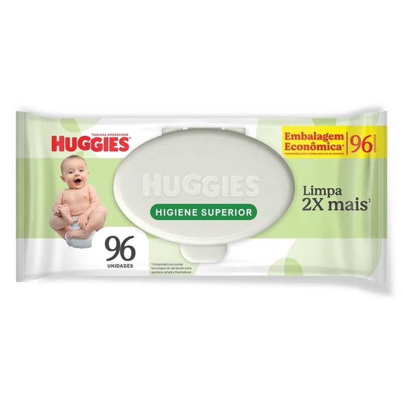 Huggies Lenços Umedecidos Classic 96 unidades