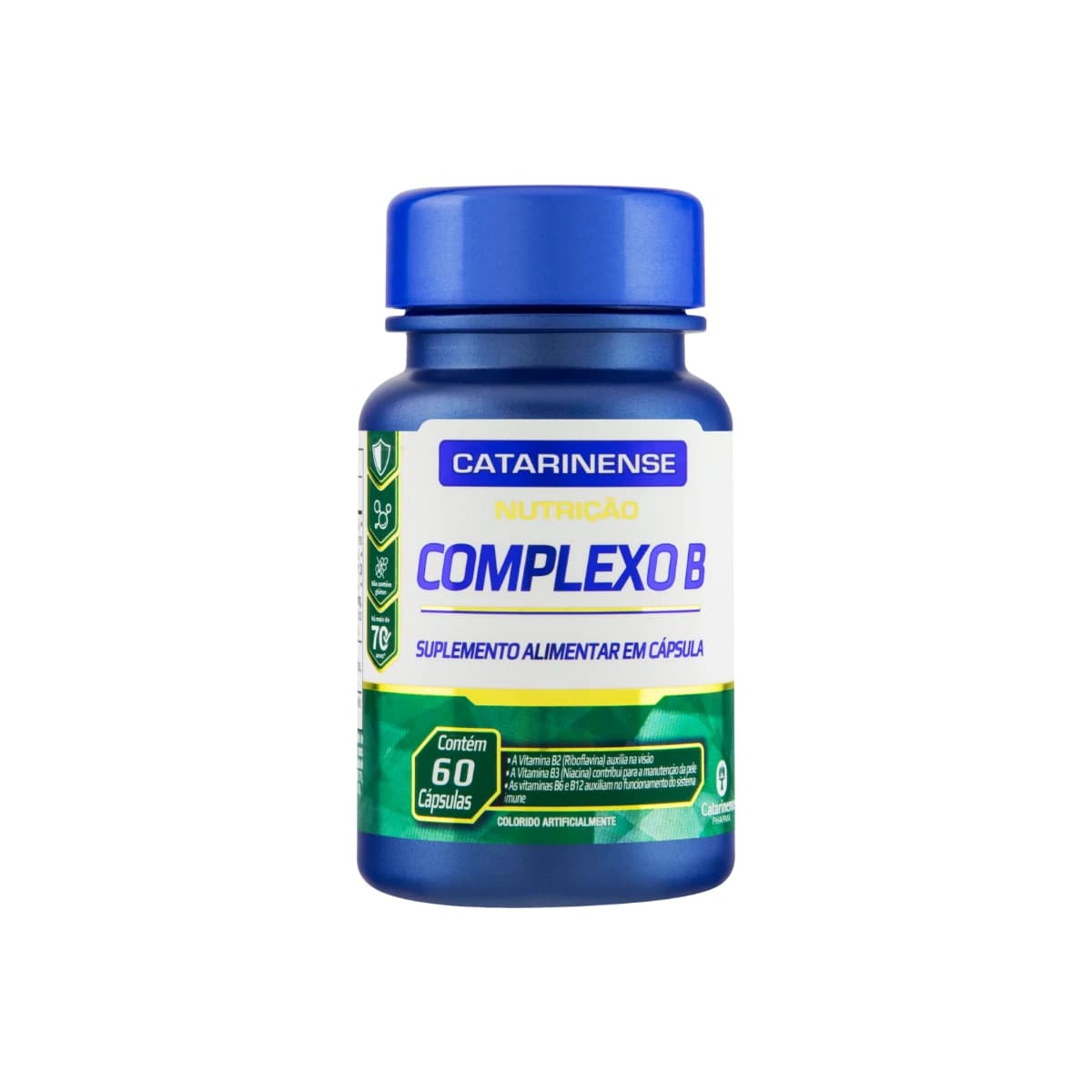 Catarinense Nutrição Complexo B, frasco com 60 cápsulas
