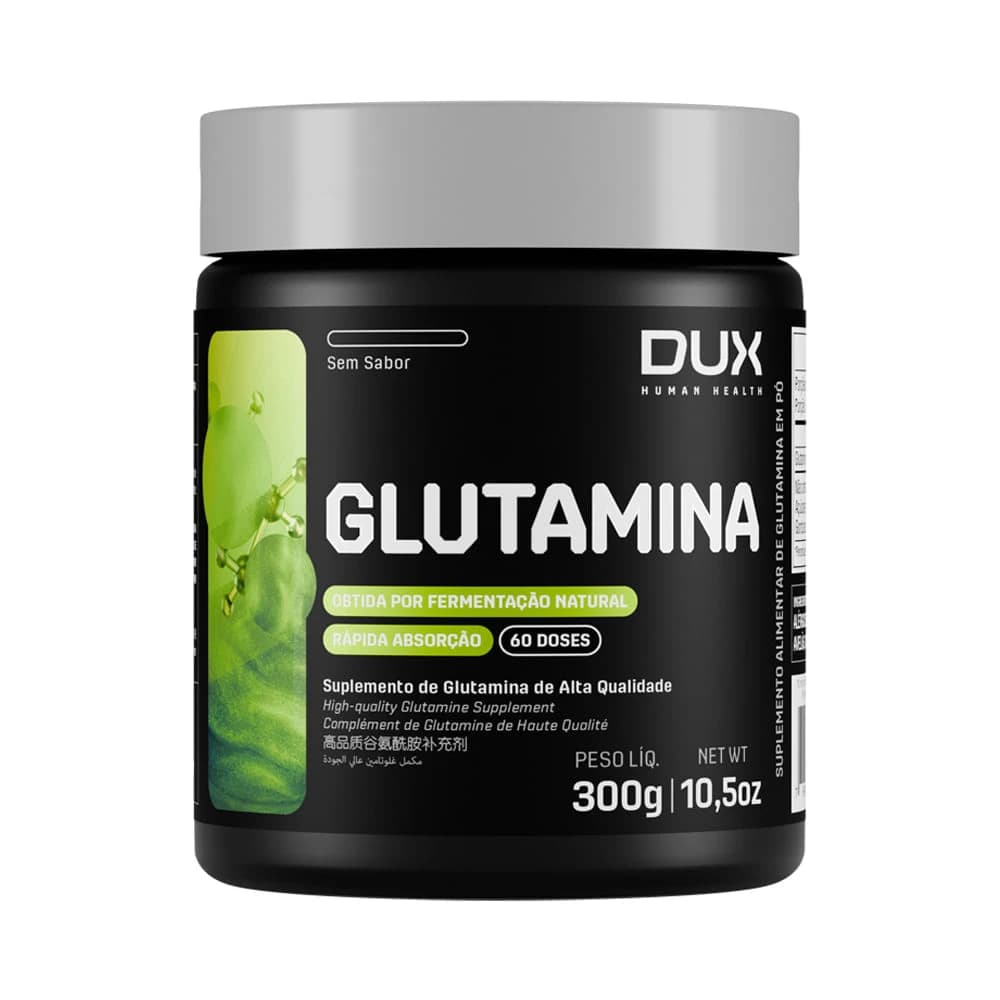 Dux Human Health Glutamina sem sabor, pote de 300 g