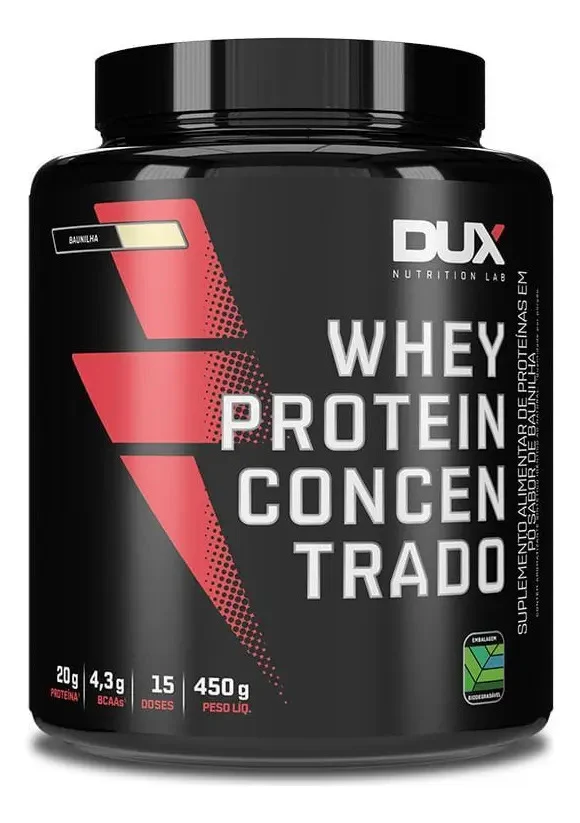 DUX Human Health whey protein concentrado baunilha 450 g