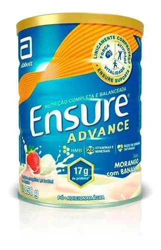Ensure Advance suplemento em pó morango com banana 850 g
