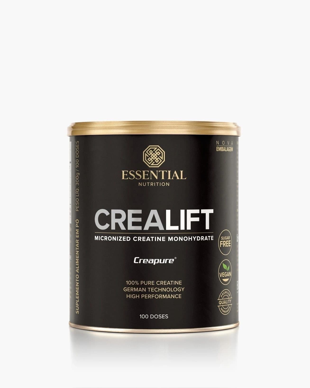 Essential Nutrition Crealift creatina monohidratada, lata de 300 g