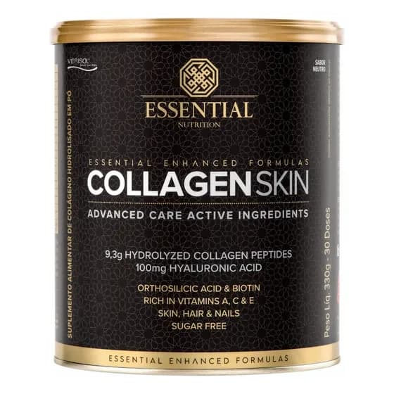 Essential Nutrition Collagen Skin sabor neutro, lata com 300 g