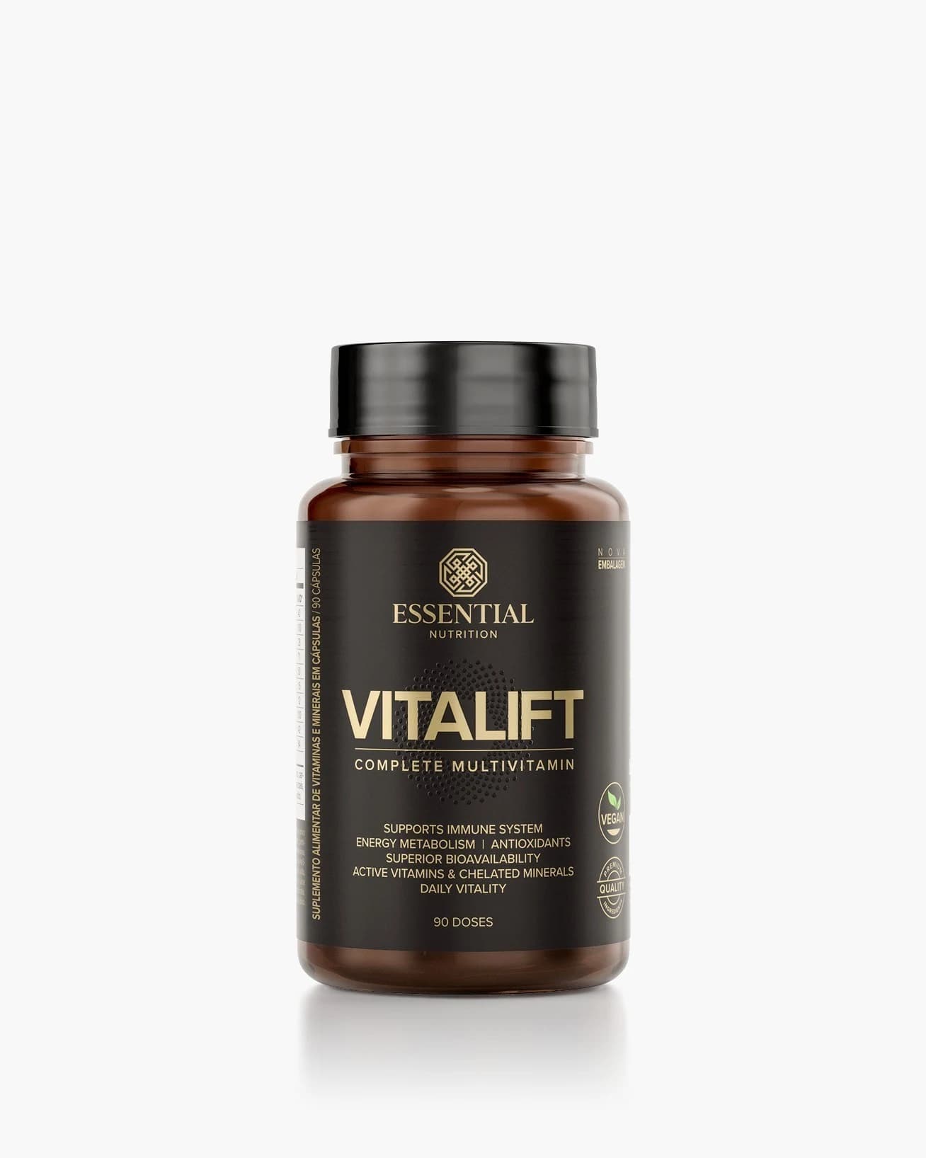 VitaLift Essential Nutrition, frasco com 90 cápsulas