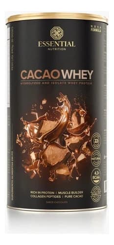 Essential Nutrition Cacao Whey, pote de 900 g