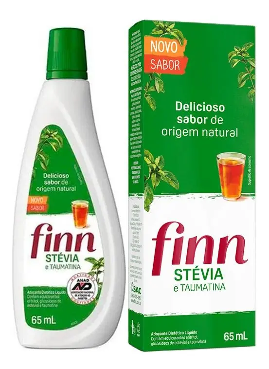 Finn Adoçante Líquido Stévia 65ml