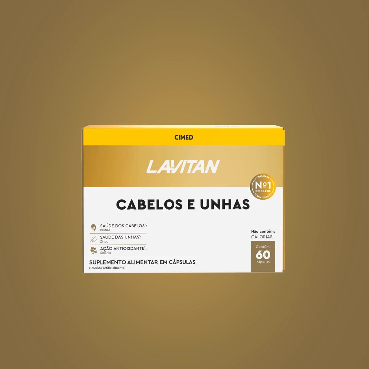 Lavitan Cabelos e Unhas, caixa com 60 cápsulas