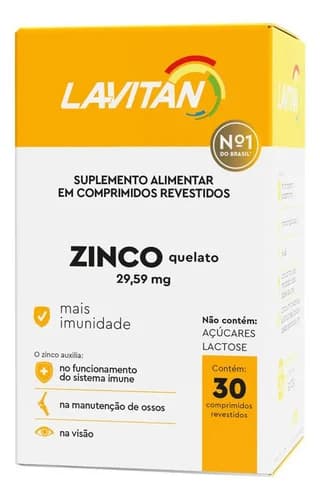 Lavitan Zinco Quelato 30 comprimidos