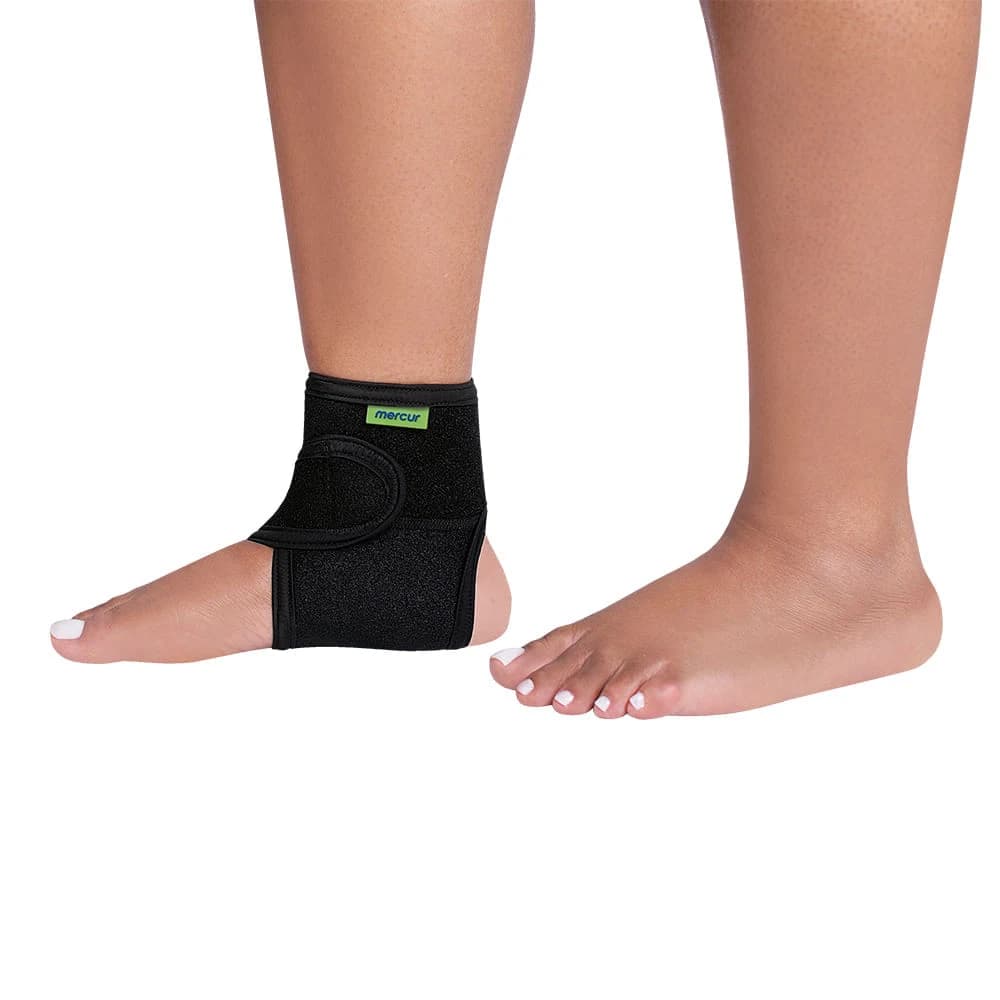 Tornozeleira Ajustável Flex Mercur, preta