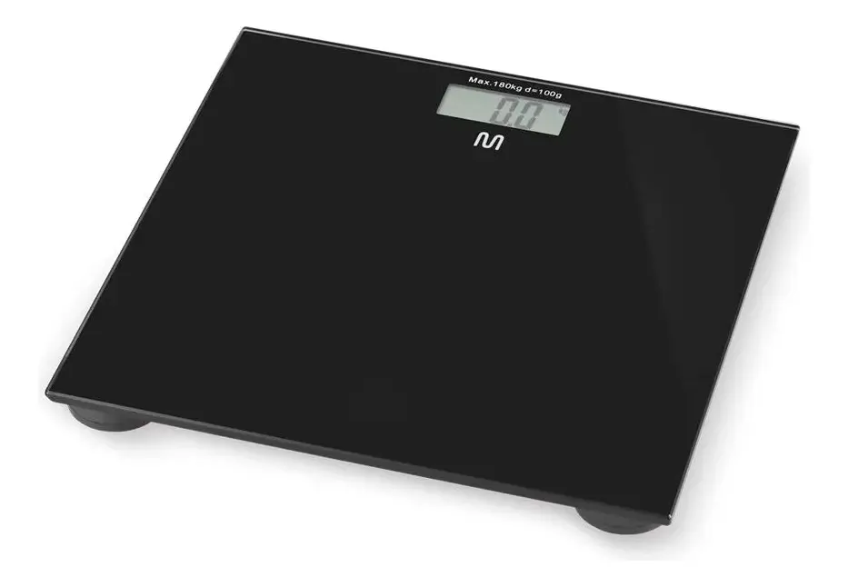Balança corporal digital preta Multilaser Digi-Health HC022