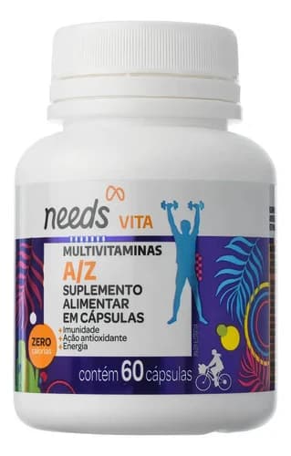 Needs Vita A-Z suplemento vitamínico 60 cápsulas