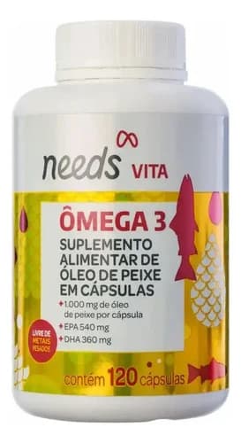 Needs Vita Ômega 3 120 cápsulas