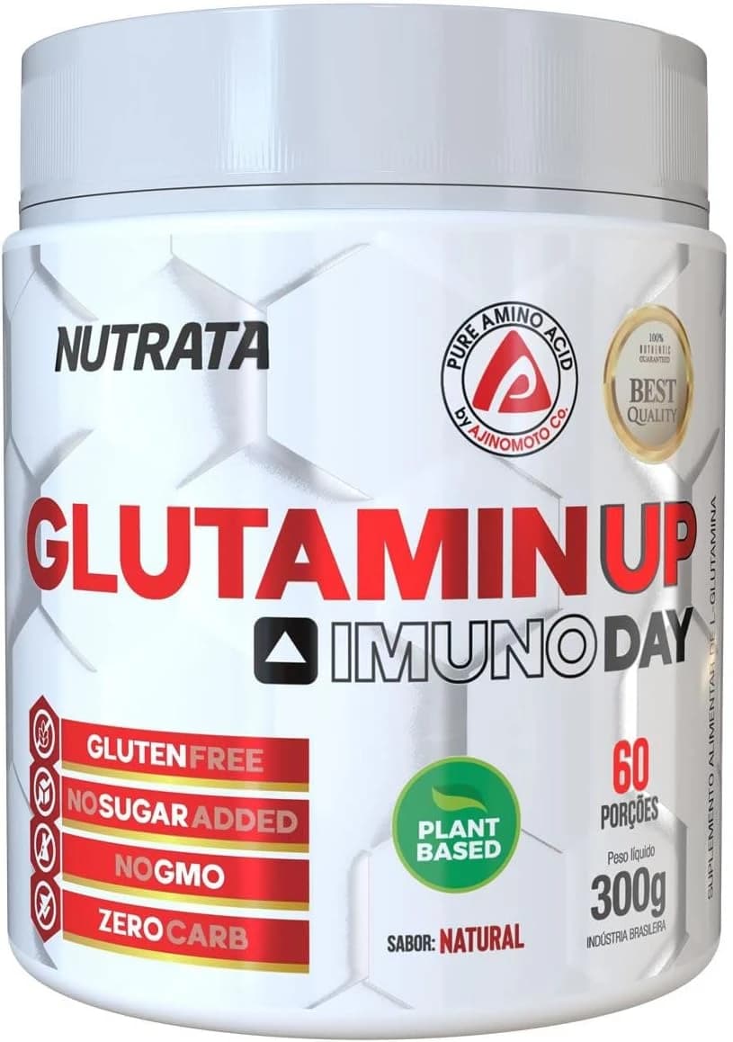 Nutrata Glutamin Up, pote de glutamina de 300 g
