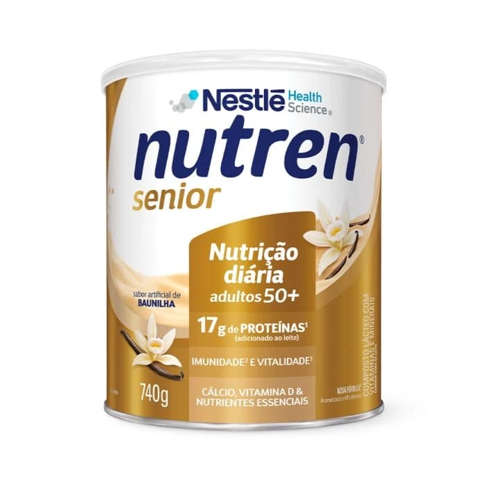 Nutren Senior sabor baunilha, lata de 740 g