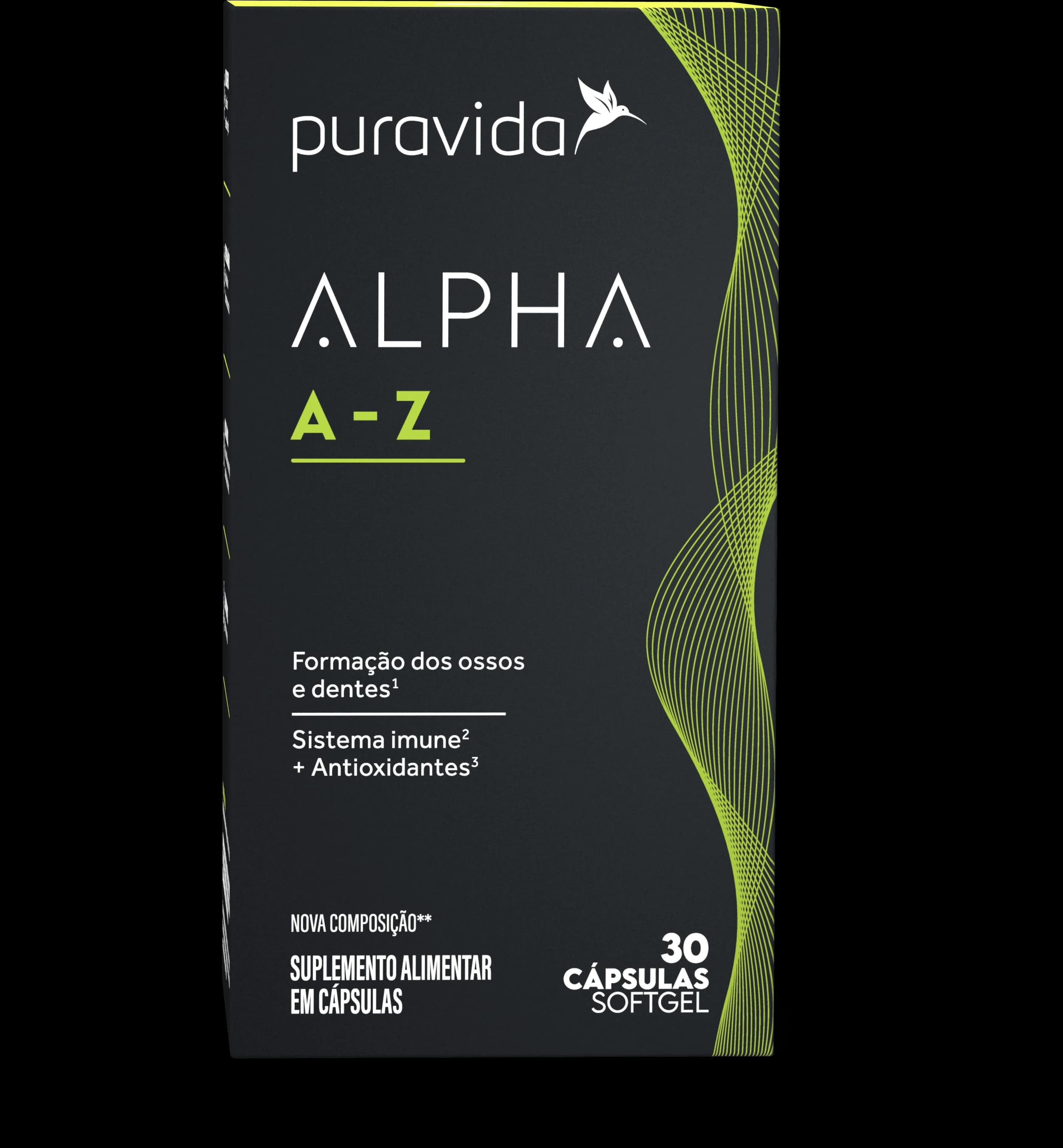 Puravida Alpha A-Z, caixa com 30 cápsulas softgel