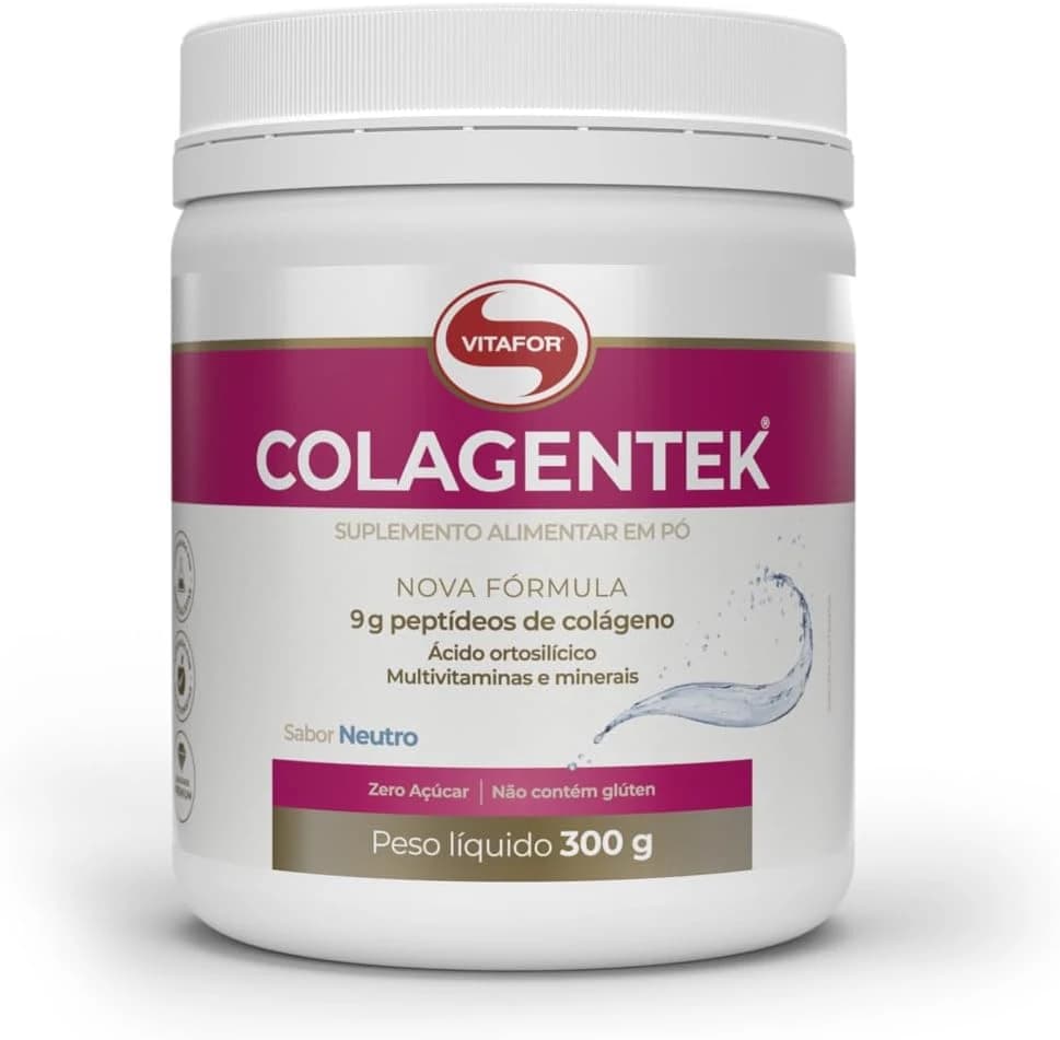 Vitafor Colagentek colágeno hidrolisado, pote de 300 g