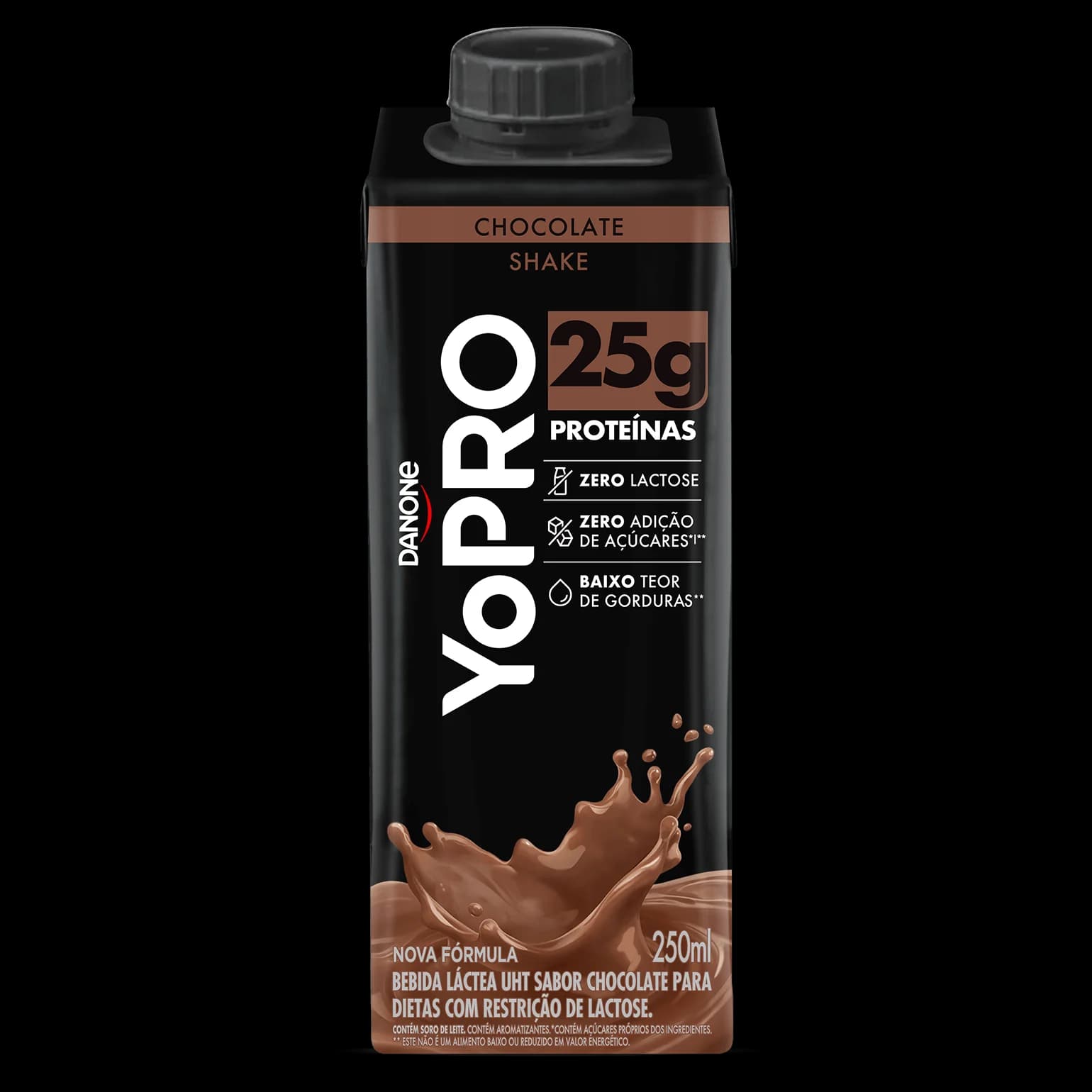 YoPRO bebida láctea UHT sabor chocolate com 25 g de proteínas, 250 ml