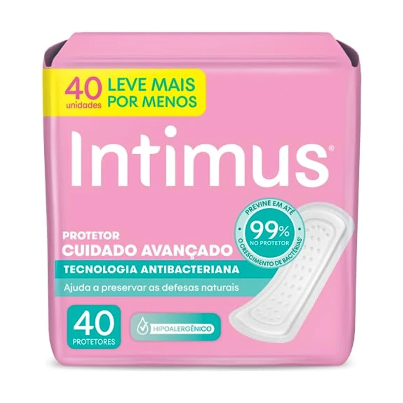 Intimus Protetor Diário Antibacteriana 40 unidades