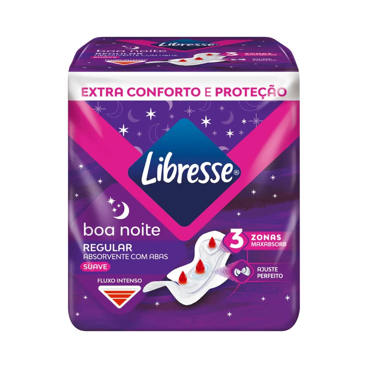 Libresse Absorvente com Abas Noturno Boa Noite 8 unidades