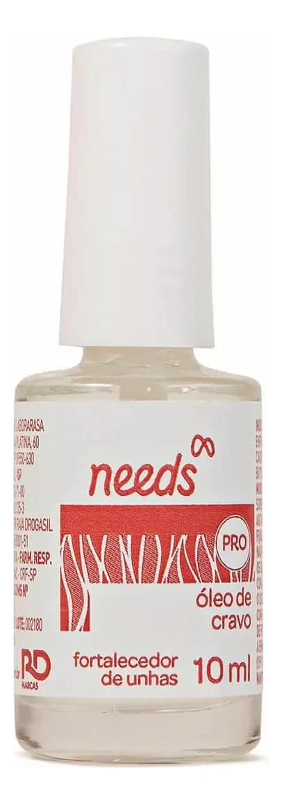 Needs Pro fortalecedor de unhas com óleo de cravo, frasco de 10 ml