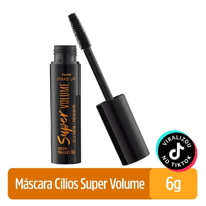 Máscara de Cílios Super Volume Panvel Make Up 6 g
