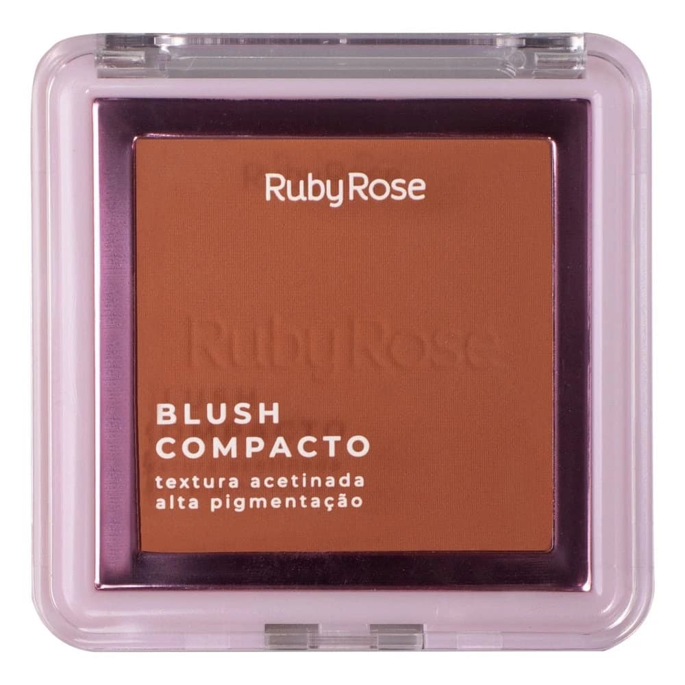 Ruby Rose Blush Compacto textura acetinada cor BL30
