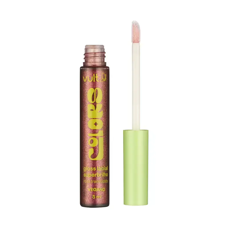 Vult Colors Gloss Labial Superbrilho Rosa Translúcido 5 ml