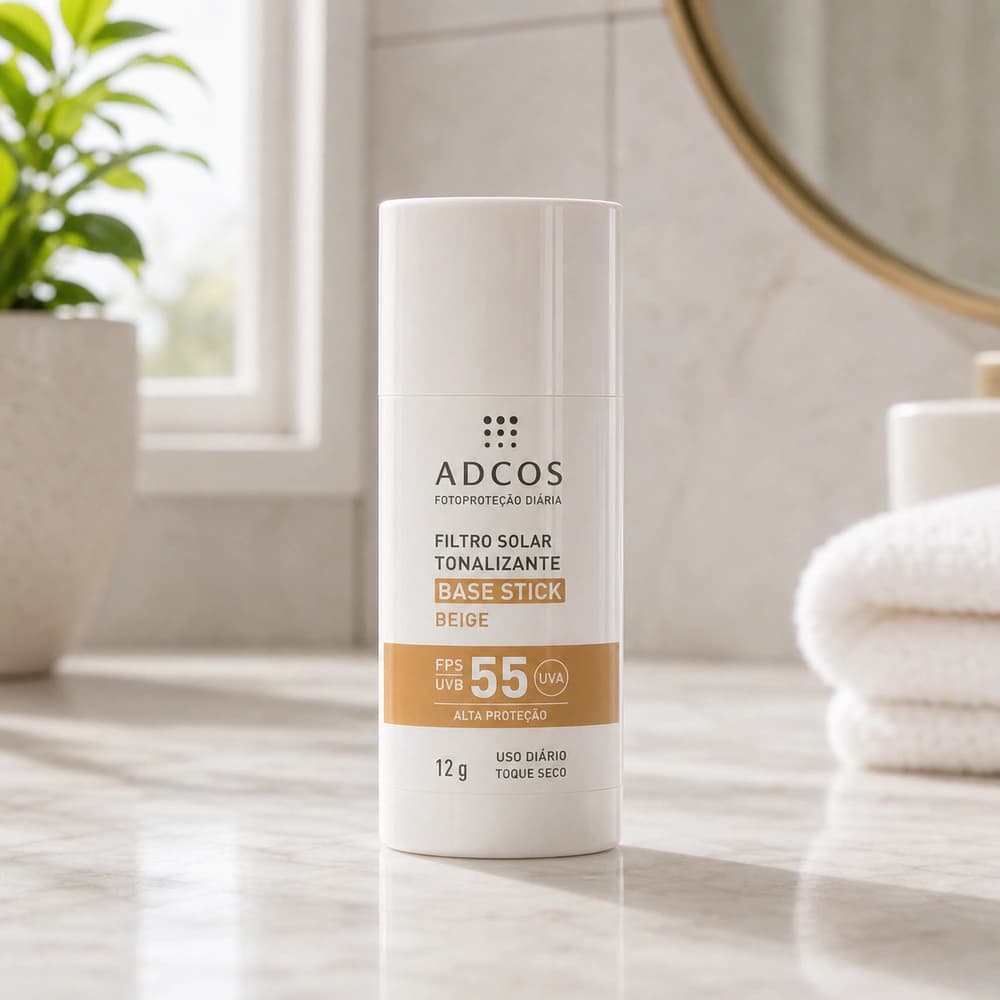 Adcos Filtro Solar Tonalizante Base Stick Beige FPS55 12g