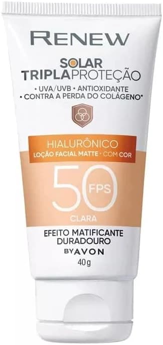 Avon Avon Protetor Solar Renew com Cor FPS 50 e Ácido Hialurônico