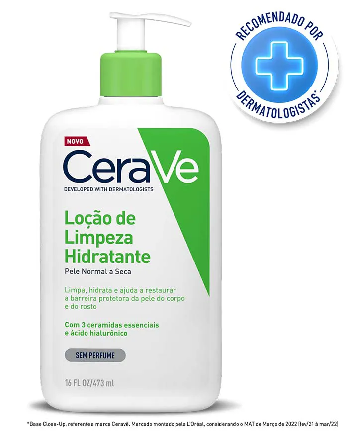 CeraVe Loção de Limpeza Hidratante de Banho Sem Espuma
