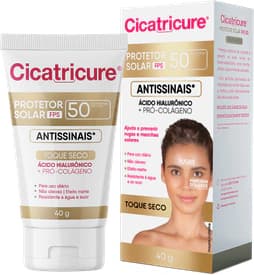 Cicatricure Protetor Solar Cicatricure Antissinais Efeito Matte FPS 50 40g