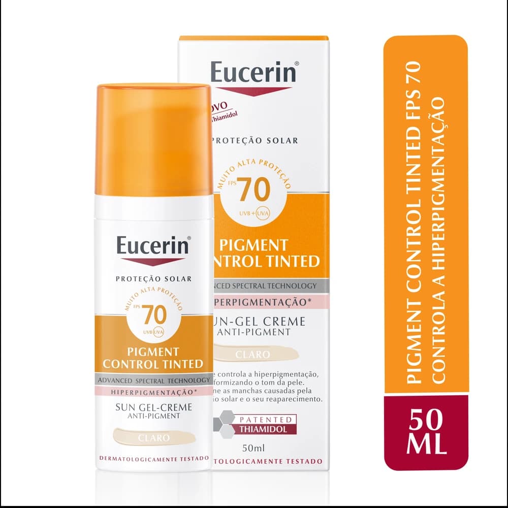 Eucerin Sun Pigment Control Tinted Cor Clara FPS 70 50ml