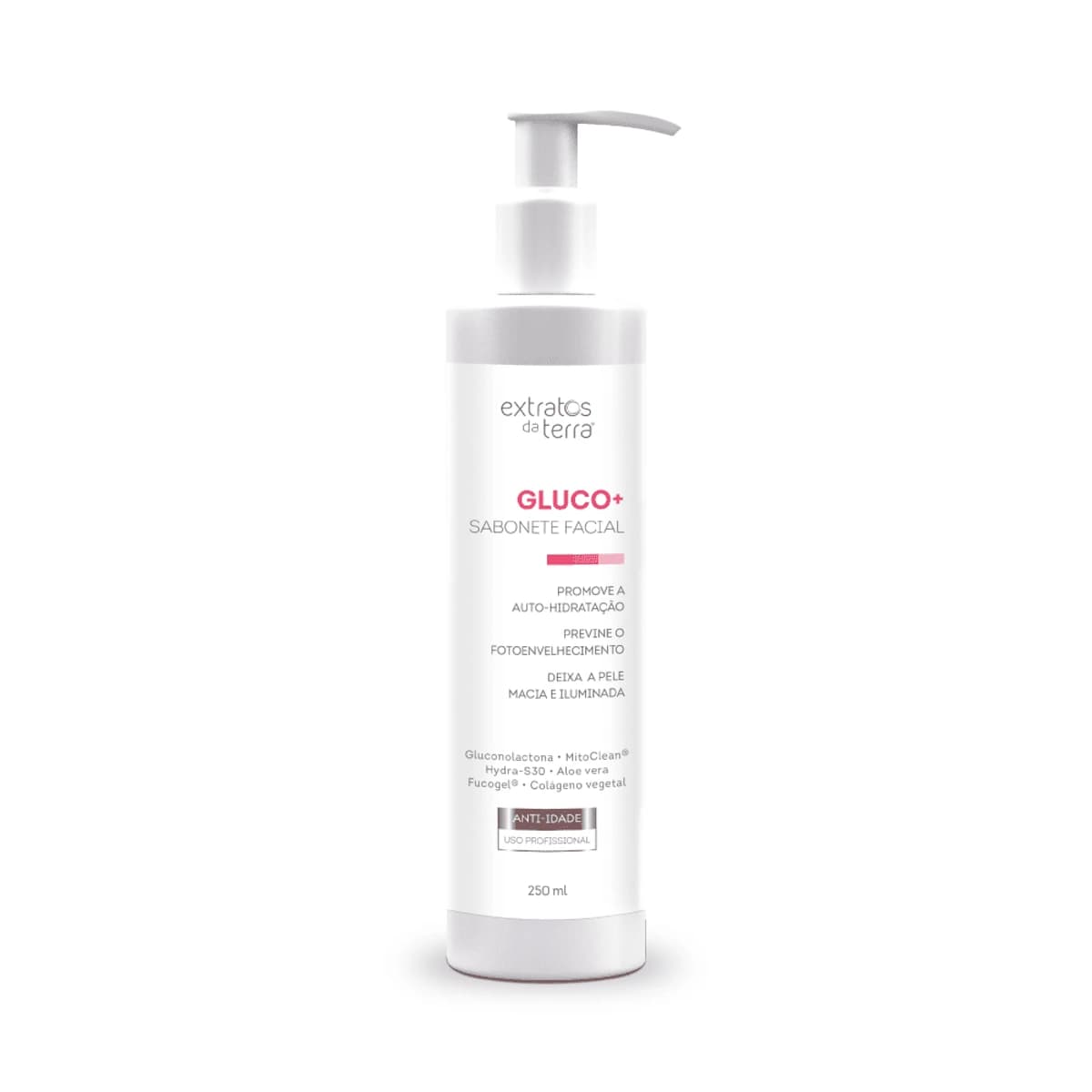 Extratos da Terra Sabonete Facial Anti-idade Gluco+ 250ml