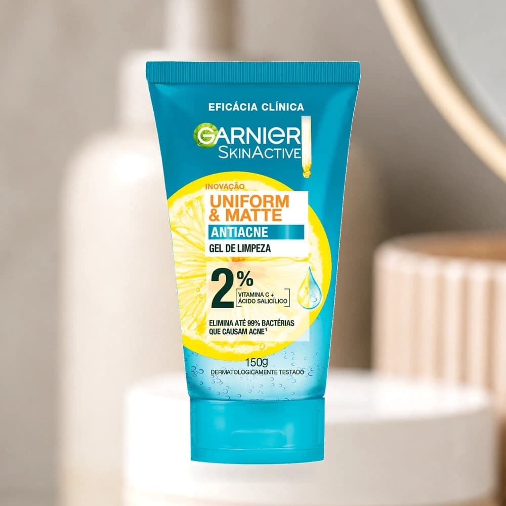 Gel de Limpeza Facial Ácido Salicílico e Vitamina C Garnier 150g
