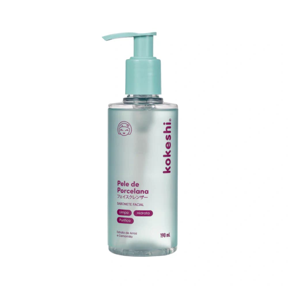 Kokeshi Sabonete Líquido Facial Pele de Porcelana 200ml