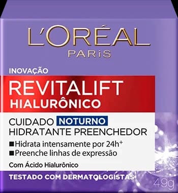 L'Oréal Paris Revitalift Hialurônico Creme Facial Noturno 49g
