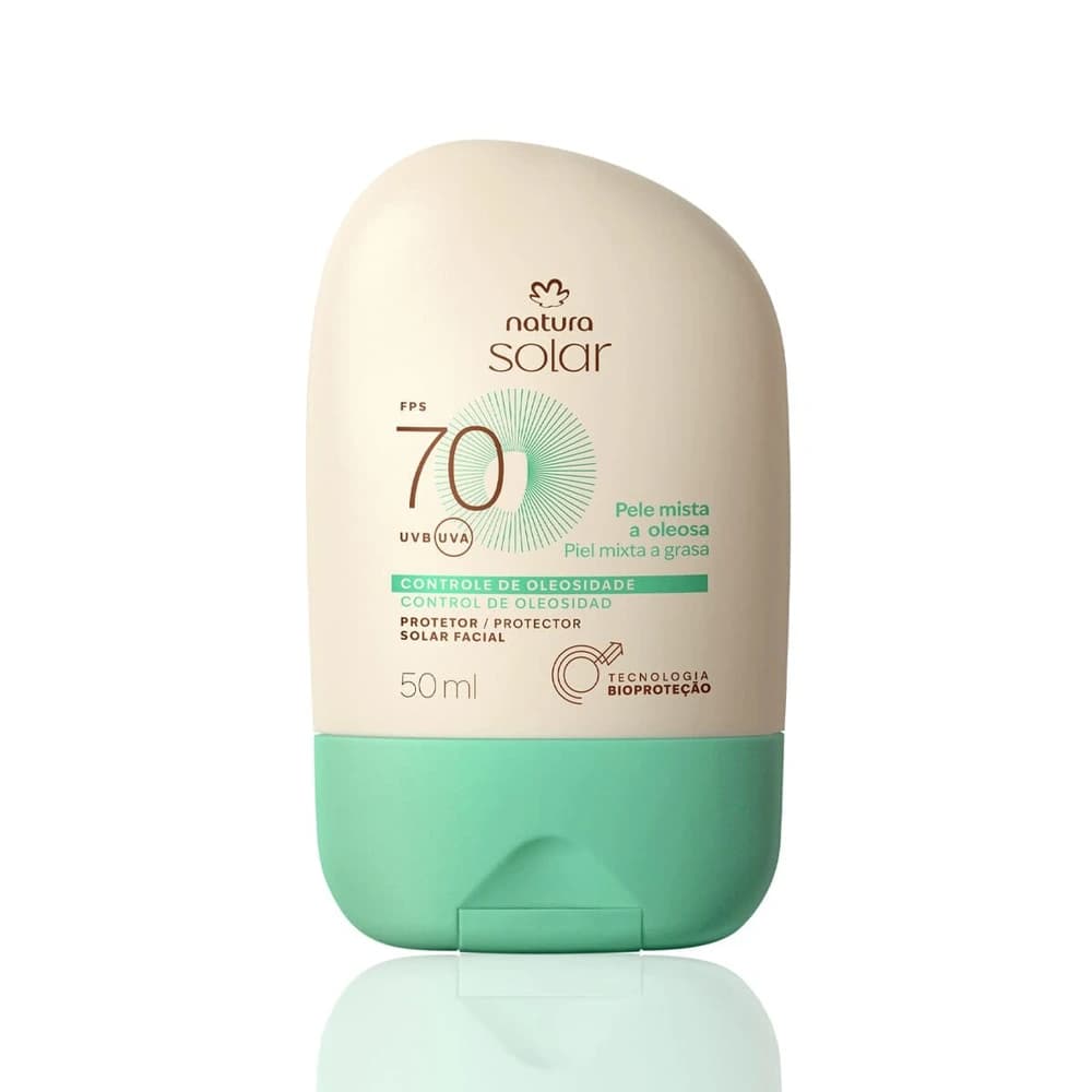 Natura Protetor Solar Facial Natura Fotoequilíbrio Antioleosidade FPS70 50ml