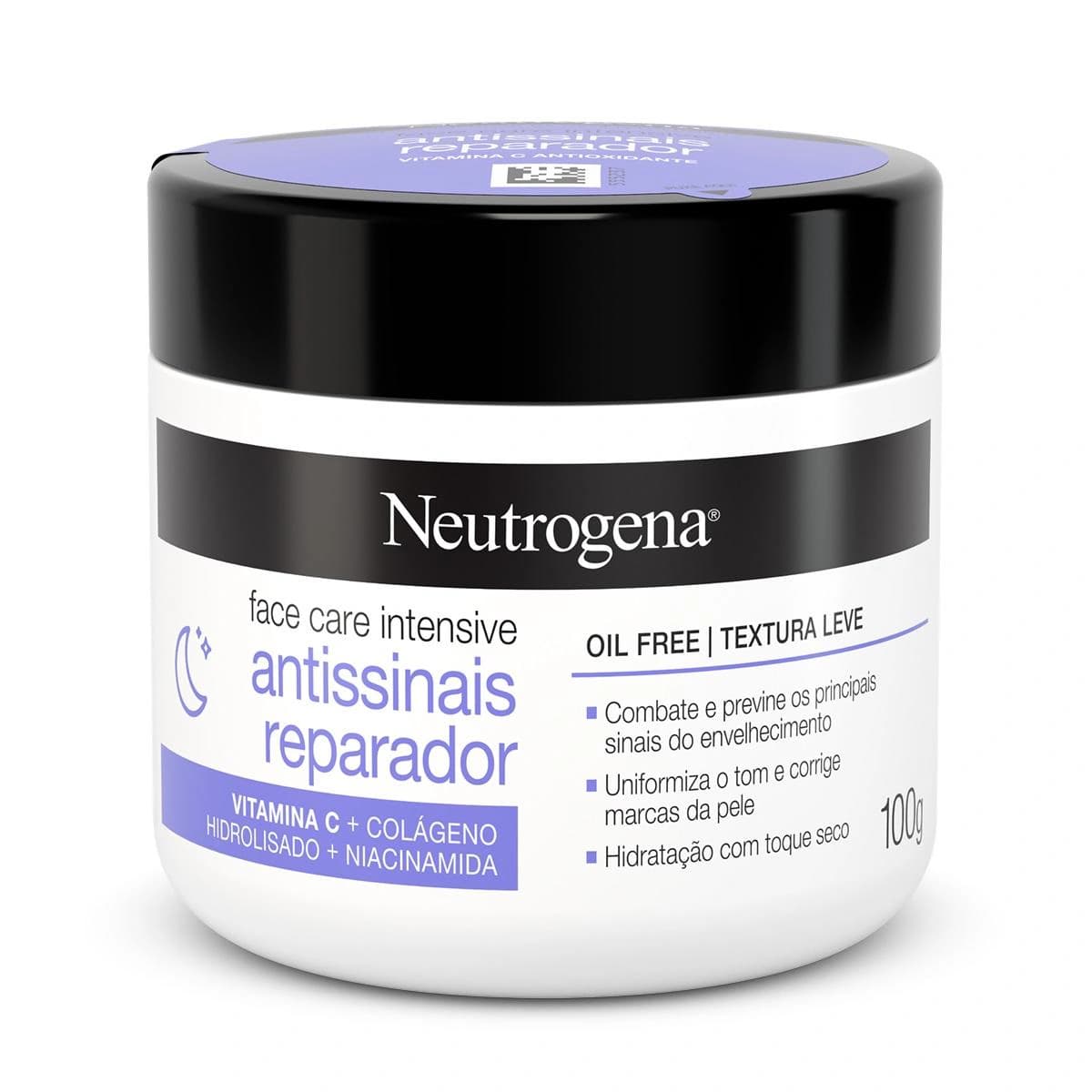 Neutrogena Creme Facial com Vitamina C e Colágeno — 100 g