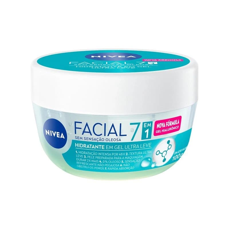 Nivea Hidratante Facial em Gel Ultraleve 7 em 1 100g
