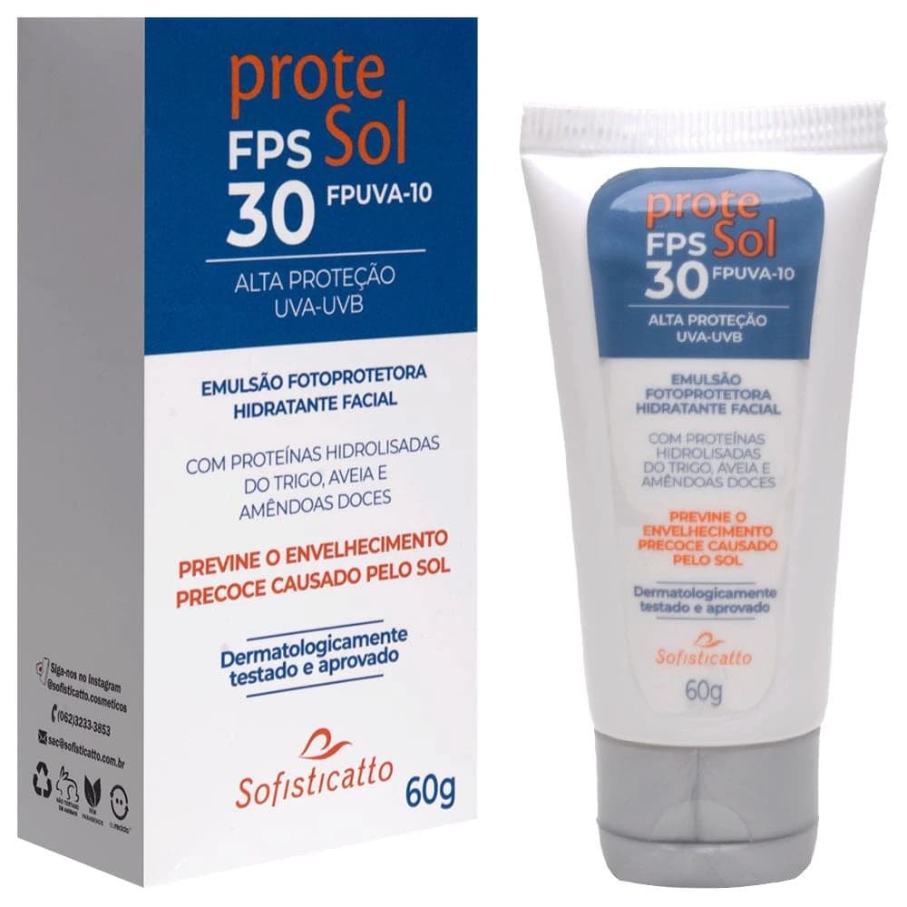 Sofisticatto Protetor Facial Filtro Solar Protesol 60g
