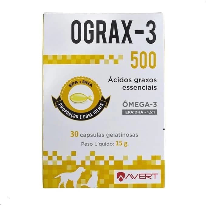 Avert Ograx-3 500 mg, trinta cápsulas
