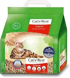 Areia higiênica Cat's Best Original para gatos, embalagem de 2,1kg
