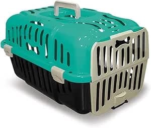Caixa de transporte Furacão Pet Joy número 1, verde